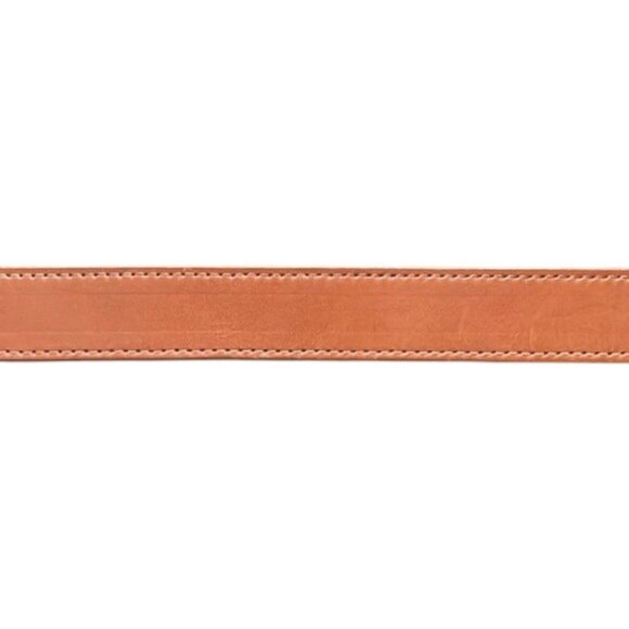 Saks Fifth Avenue tan brown English saddle leather belt L - Picture 4 of 7